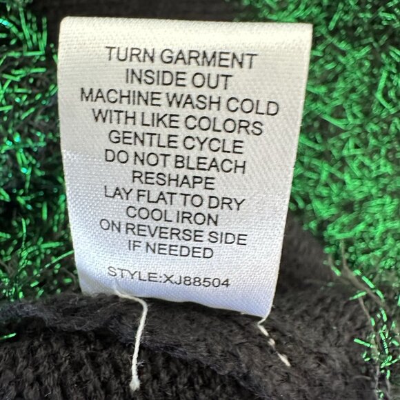 Major Label Group Christmas Ugly Vest Size M Green - Picture 8 of 8